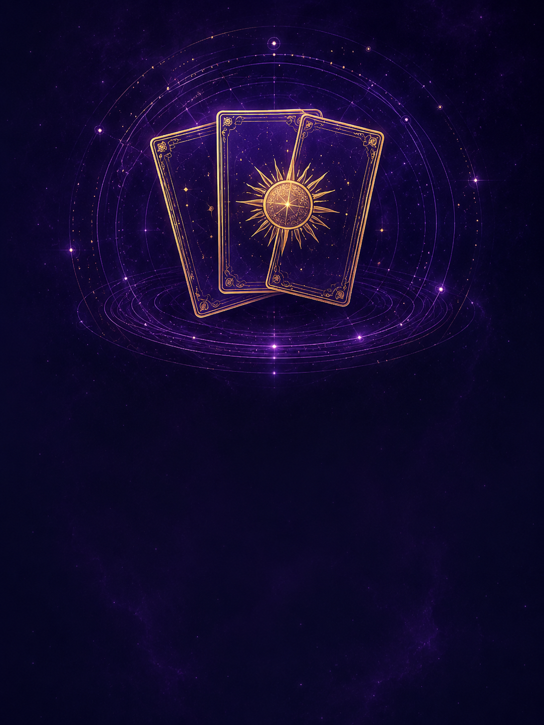 A candlelit celestial reading space prepared for tarot