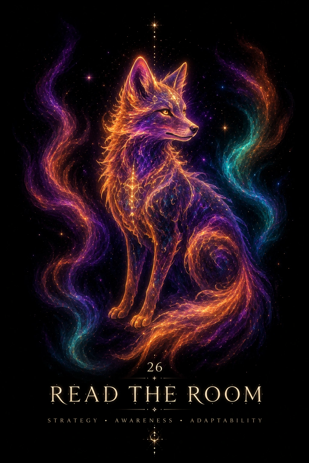 Read the Room, guided by Fox, from Oracle of the Living Veil